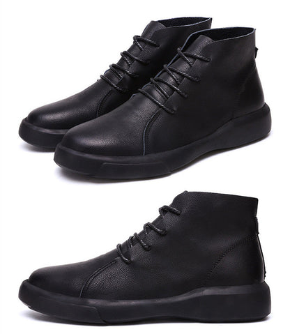 Winter Men Boots High Quanlity Warm Leather Mens Ankle Boots Male Waterproof with Fur Snow Boots Casual Shoes for Men Botas