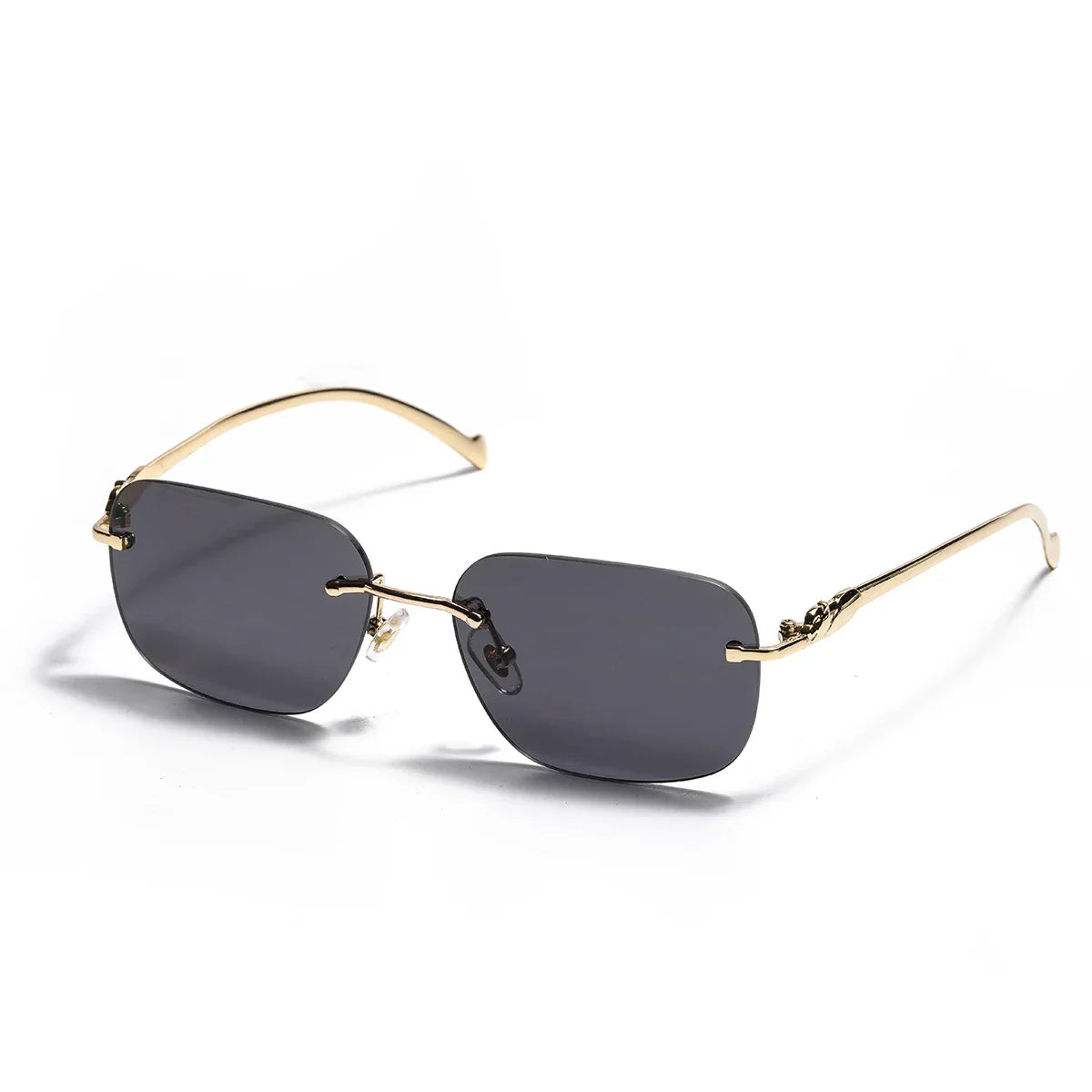 rimless sunglasses UV400 fashion square metal glasses for men women designer man's brand sun glasses shades for outdoor