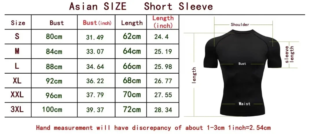 Men's Compress Shirt + 2-in-1 sports shorts 2pcs Set Leisure Breath Short Sleeve Sport Jogging Gym Brand Print Clothing