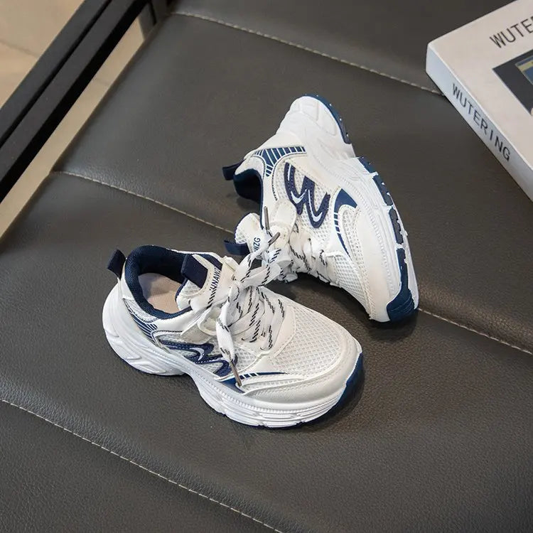 2026 Spring Autumn Children Chunky Mesh Sneakers Toddlers Boys Girls Casual Sports Shoes Patchwork School Kids Basketball Shoes