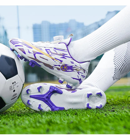 New Men Kids Soccer Shoes Football Boots Ultralight Match Grass Boys Professional Cleats Non-Slip Training Shoes Drop Shipping