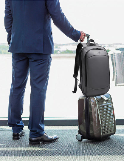 Business Backpack for Men 17 Inch Laptop Backpack with USB Port Slim Expandable Waterproof Travel Bag Large Work Computer Bag