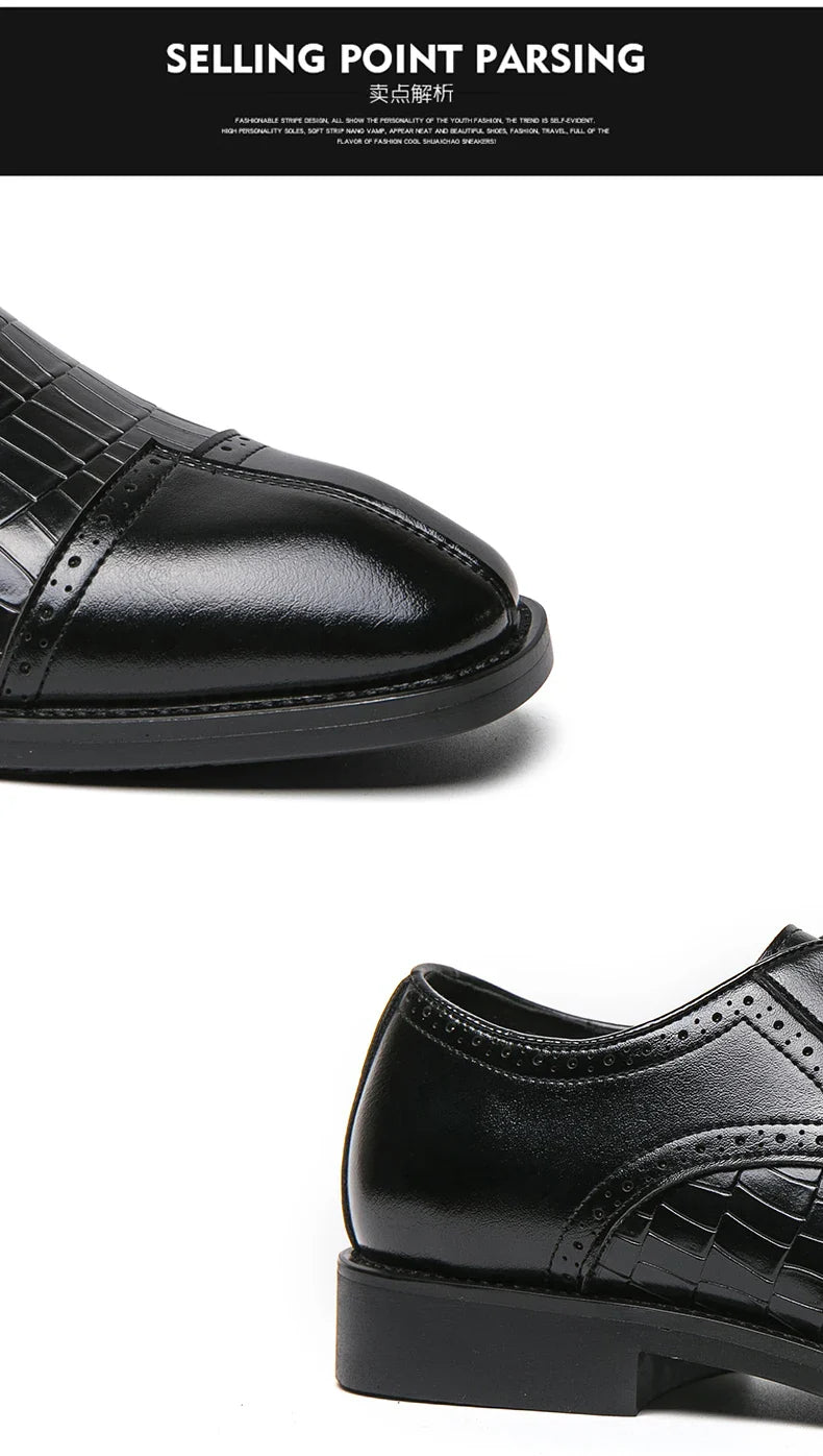 Classic Casual Business Shoes For Men High Quality Social Wedding Formal Leather Shoes Male British Men's Dress Shoes