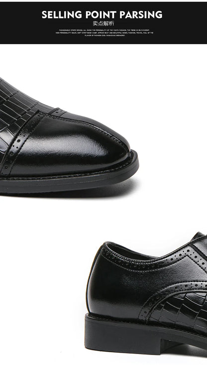 Classic Casual Business Shoes For Men High Quality Social Wedding Formal Leather Shoes Male British Men's Dress Shoes