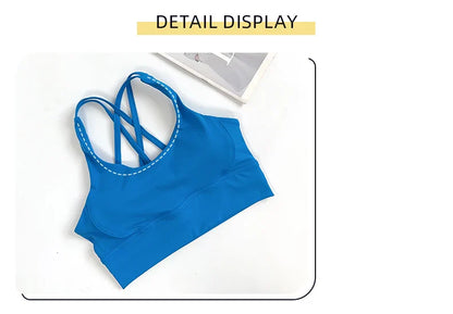2 Pieces Yoga Set Women Gym Set Workout Clothes Sports Suits High Waist Leggings Cross Straps Fitness Bra Running Tracksuit👚👍️