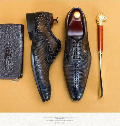 Italian Men Oxford Shoes Genuine Leather Lace Up Luxury Black Brown Mens Dress Shoes Office Business Wedding Formal Shoes Men