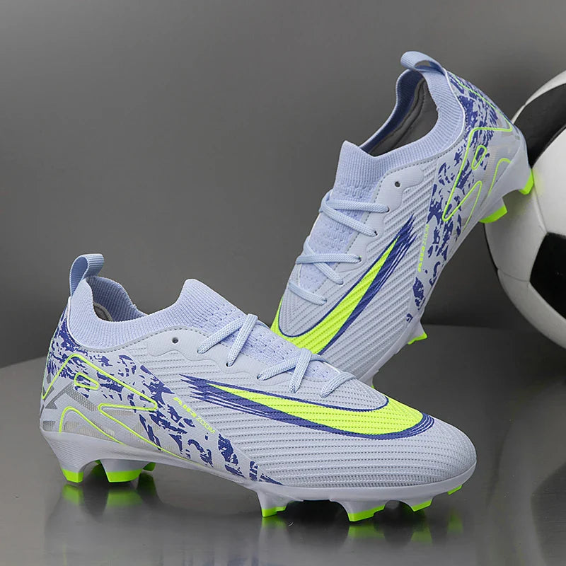 2025 Football Shoes Tiempo Legend 10 Elite FG Wear Resistant Shock Absorption Comfortable Anti-slip Round Head Long Spike