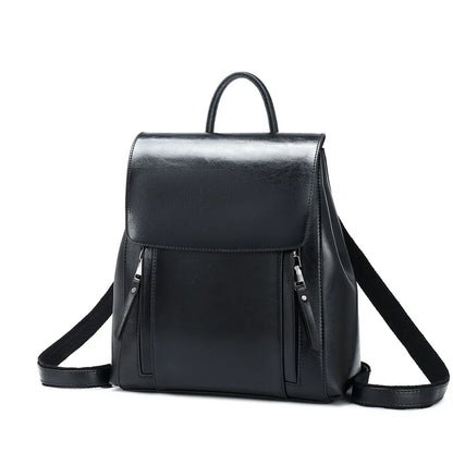 Women Backpack Cross body Shoulder Bag Genuine Leather Girls School Female Natural Skin Book Laptop Rucksack Messenger Bags