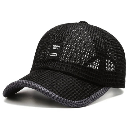 Men's Mesh Baseball Cap Breathable Summer Caps Dad Hat Outdoor Fishing Hats Bone Gorras Snapback Trucker Cap Women hat