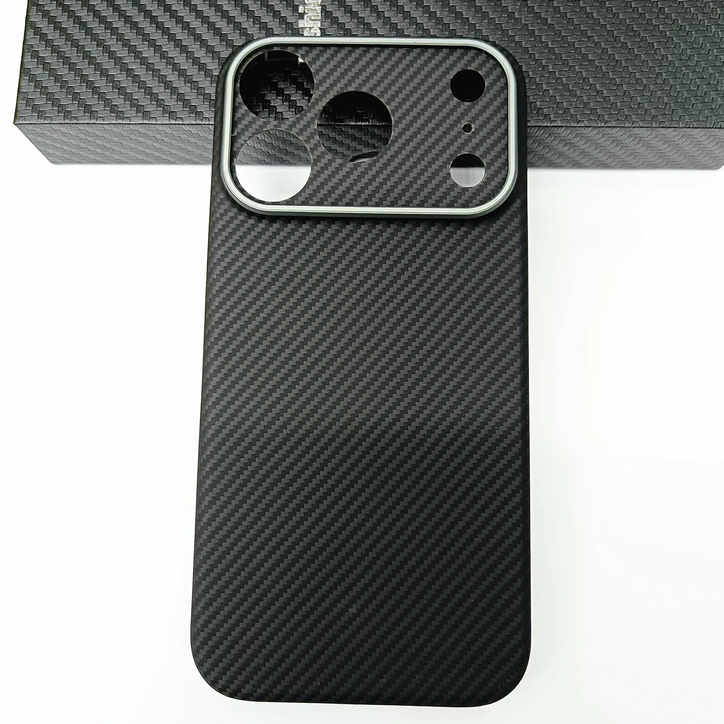 Genuine Aramid Carbon Fiber Mag Safe Magnetic Case For iPhone 17 Pro Max 17Pro Matte Camera Hole Thin Hard Armor Cover
