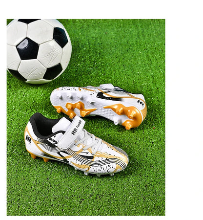 Soccer Shoes with Rubber Soles for Kids, Multicolor FG & TF Training Styles