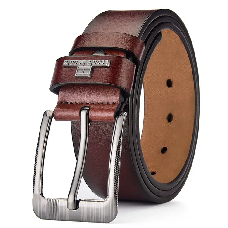 Buckle  Leather Casual Jeans Belt Men High Quality Retro Luxury Male Strap Cintos 3 Colors 2023 NEW