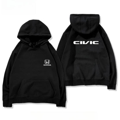 Men Civic Modification Culture JDM Auto Repair Hooded Sweater Jacket Men's and Women's Fashion Casual
