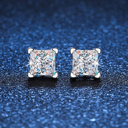 1ct D Color Moissanite Stud Earrings For Women Luxury Jewelry Original 925 Sterling Diamond Wedding Party Earring Gift