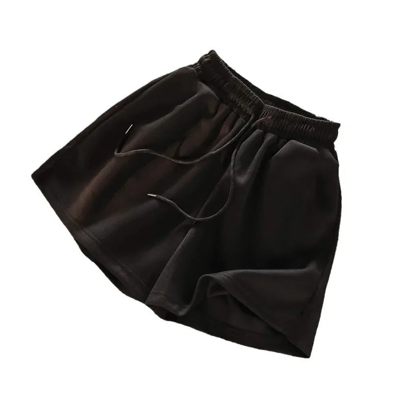 Casual shorts, wide-legged home shorts, women's summer and Korean version of loose thin high-waisted casual cool sweatpants