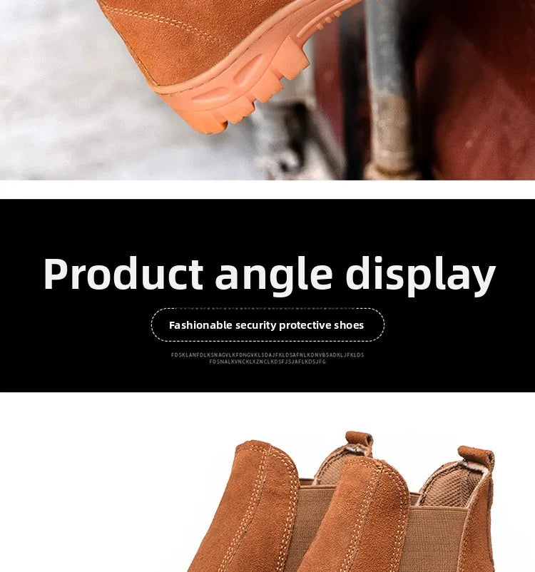 Breathable, Anti Smashing, Wear-resistant Labor Protection Shoes, Welding Boots, Lightweight and Safe Shoes for Summer