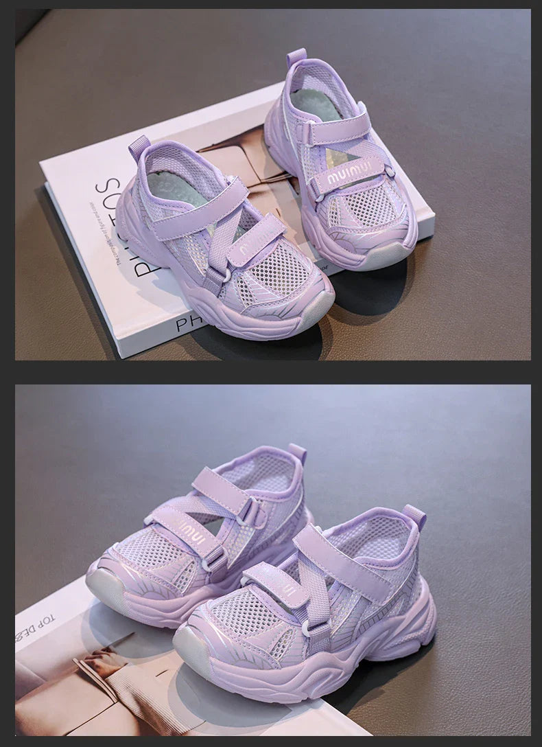 2025 Fashion Children's Sandals for Girls and Boys Soft Soles Anti slip Mesh Breathable Kids Sports Running Shoes