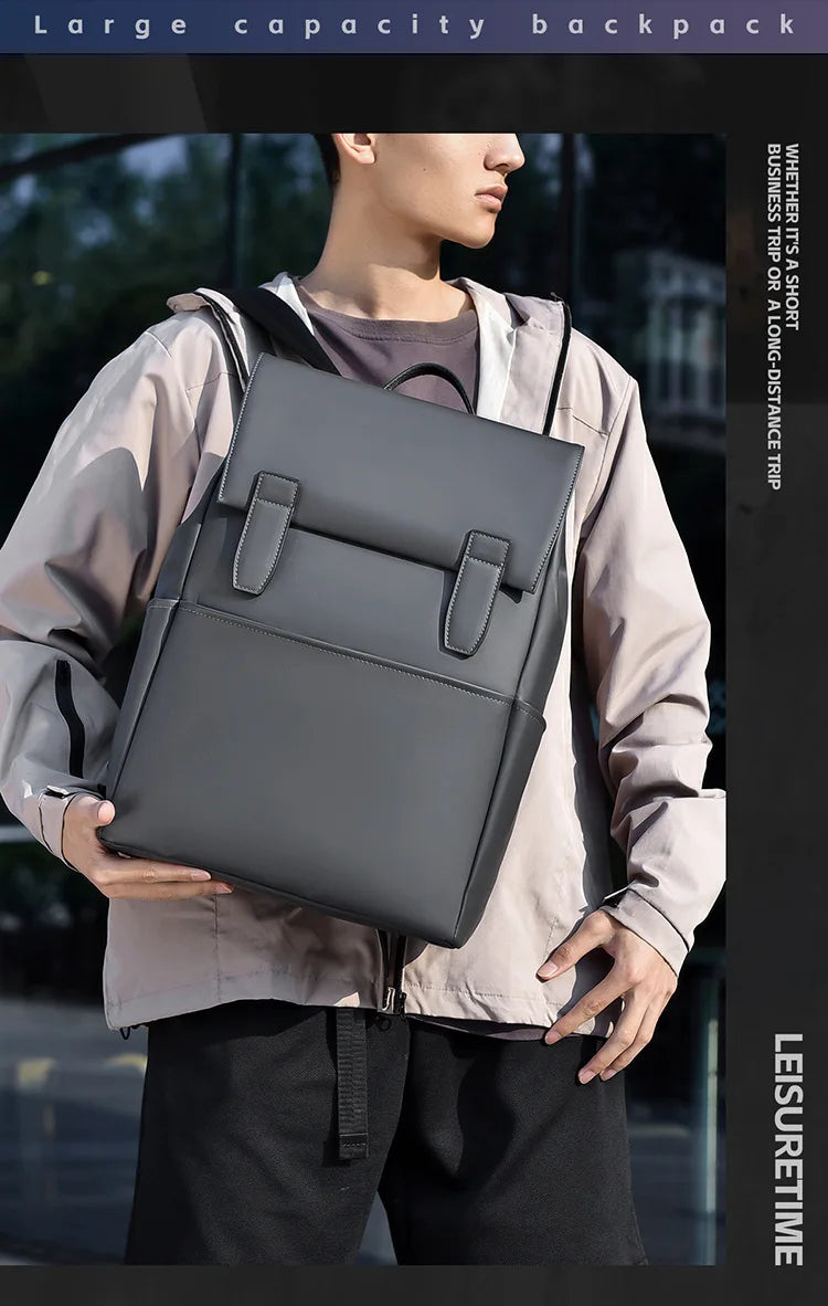 Cross-border New Men's Backpack High-end Casual Versatile Business Laptop Bag Daily Commute Large Capacity Backpack