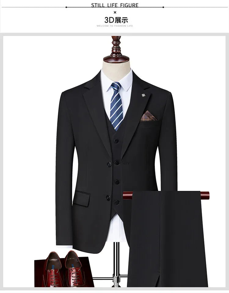 2025 High quality fashion handsome everything fashion business leisure has a single west two sets three sets
