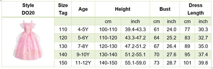 Baby Girl Party Ball Gown Girls Pink Dress Sets Child Christmas Clothes Kids Halloween Sleeping Beauty Aurora Princess Dresses