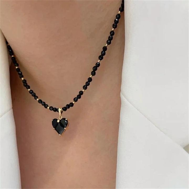 Necklace For Women Female Boho Geometric Baroque Transparent Crystal