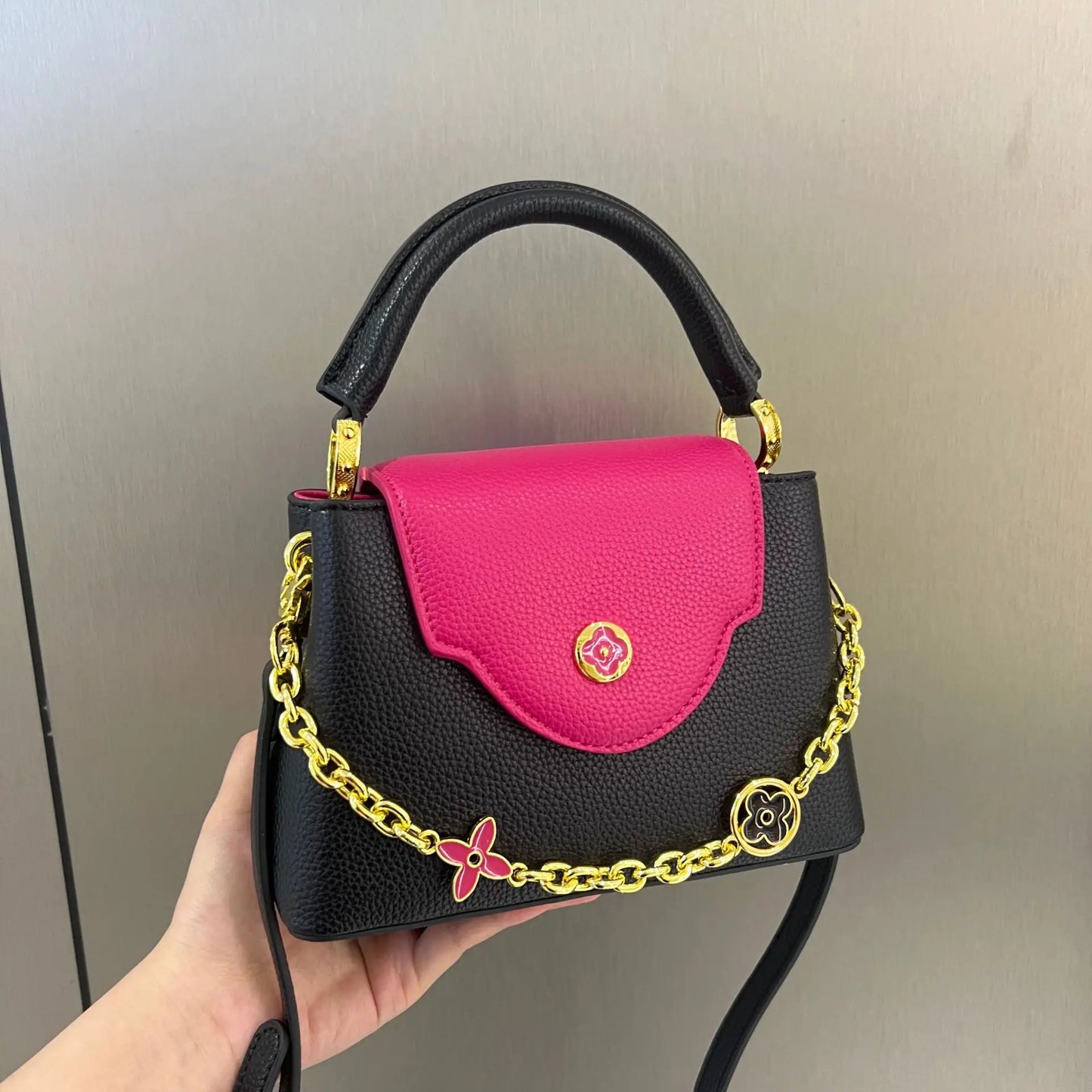 Tote bag 2025 new Himalayan V-shaped portable light luxury single shoulder crossbody bag for women
