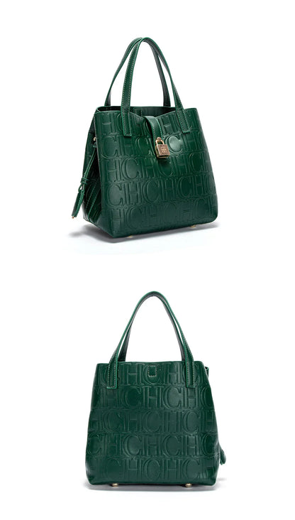 Classic Simple Solid Color Women's New 2024 Large Capacity Handbag Letter Element Women's Handbag