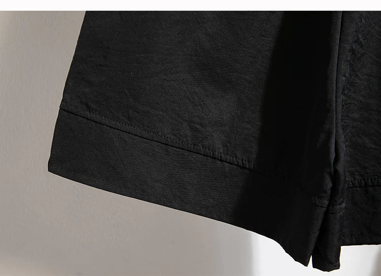Plus Size Summer Shorts For Women 2025 Summer Ice Silk Drawstring Large Size Loose Shorts Women Korean Streetwear Shorts Female