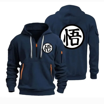 Anime cartoon Wukong printed fashionable hoodie, daily comfortable pullover, casual versatile sports shirt