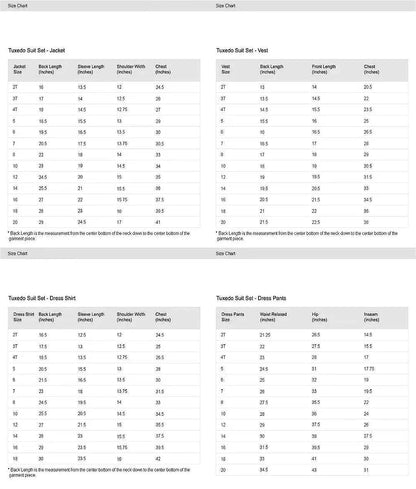 Boys Suit 5-piece Jacket Vest Pants Pocket Shirt Tie Random Casual Formal Wedding Teen Suit Dress School Uniform Size 4-16Y