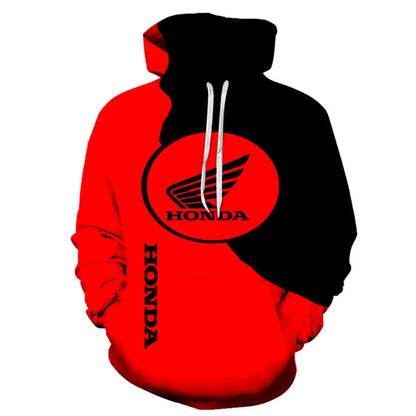 Men's Hoodie 3D Printed Motorcycle Men's Hoodie Fashion Outdoor Sports Racing Hoodie Oversized Honda Sportswear