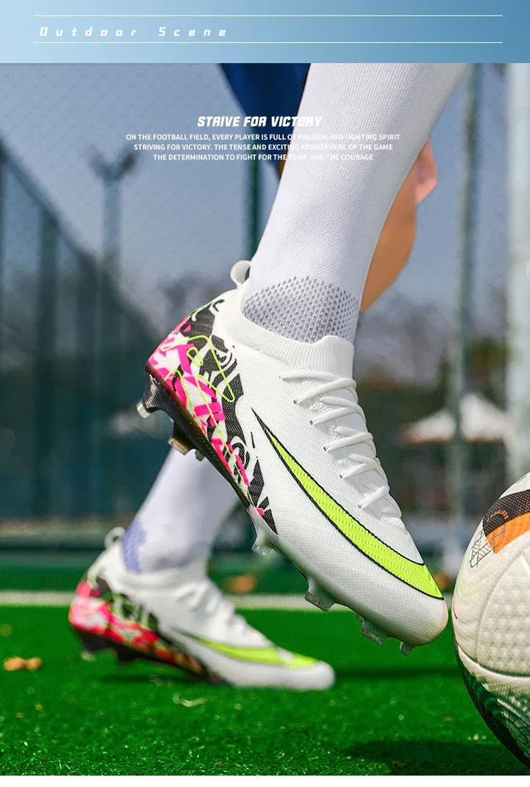 Hot Selling Soccer Shoes Society Professional Grass Training Original Football Field Boots Cleats Indoor Non Slip Futsal Sneaker