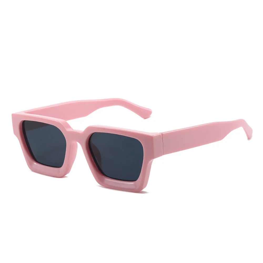 Men Square Frame Sunglasses 2025 Luxury Brand Designer Sun Glasses Retro Trendy Shades UV400 Unisex Women Glasses New