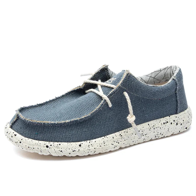 Summer Men's Canvas Shoes Denim Sneakers Men's Canvas Shoes Breathable Moccasins Vulcanized Shoes Men's Sneakers Shoes Plus Size