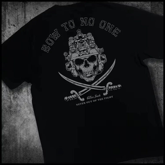 Tactical Army Fans Tough Guy Printing Summer New Brothers Cotton T-Shirt Crew Neck Loose Top