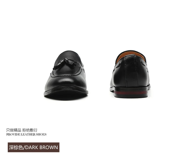 Men's Leather Shoes Fashion Business Formal Dress Loafers Moccasins Luxury 2026 Doudou shoes British Korean version plus size 48
