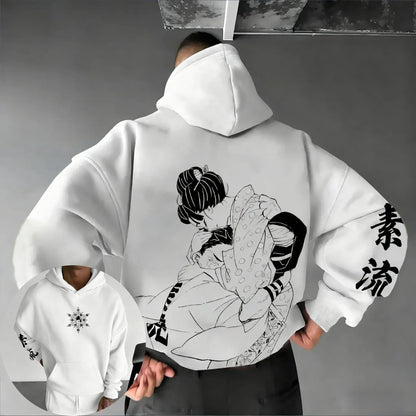 Demon Slayer Anime Co Branded Hoodie 2026 Autumn/Winter Men's  Sports Casual Japanese Harajuku Parent Child Sweater Top