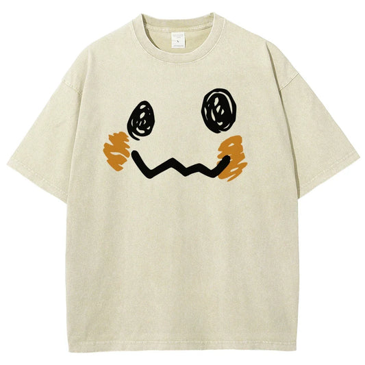Unsiex Oversized Vintage Washed Graphic T Shirt Man Women Anime Short Sleeve Tee Summer 2026 Streetwear Casual Tops Y2k