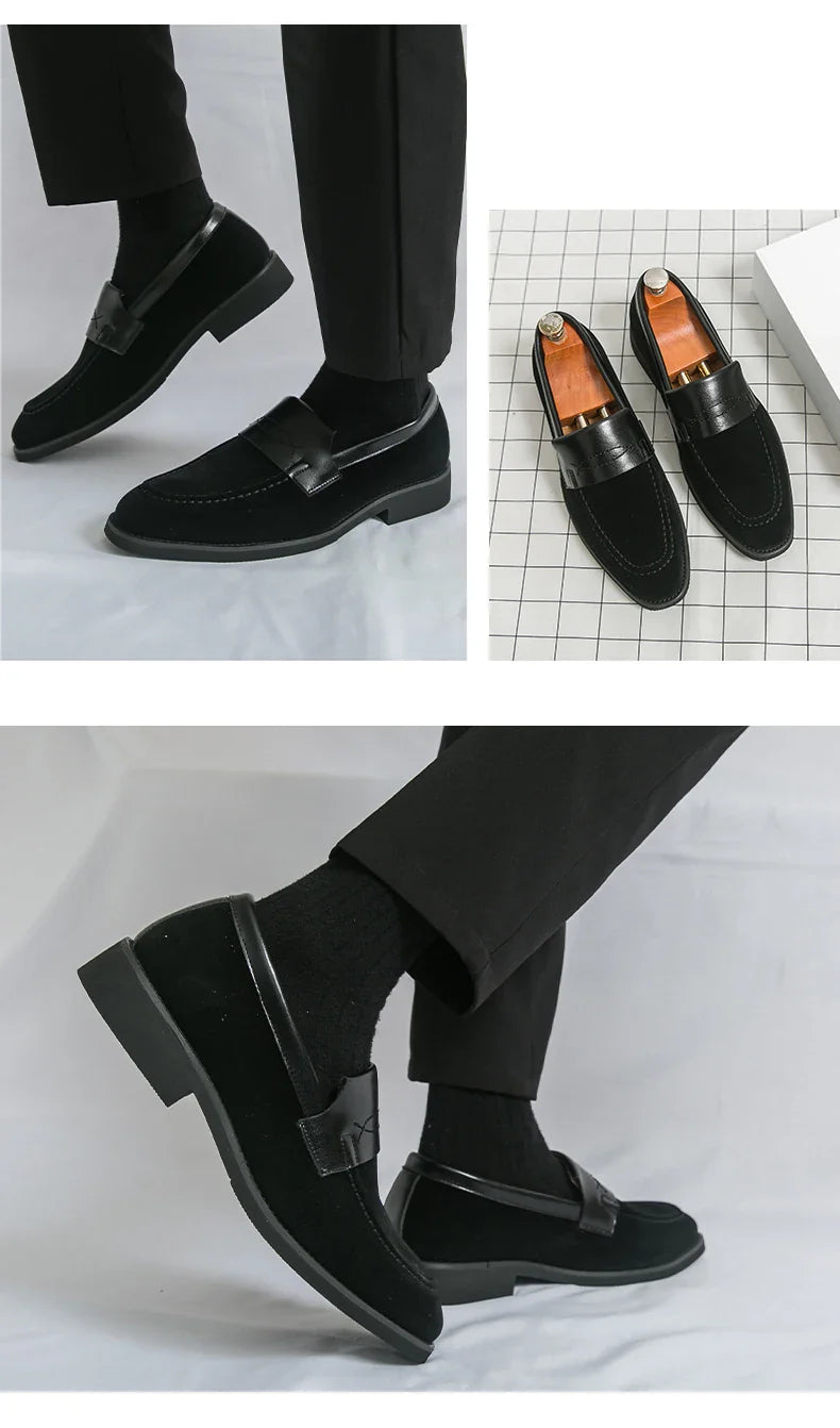 Men's Dress Shoes Classic Slip On Casual Business Loafers For Men High Quality Party Social Leather Shoes Man Formal Loafers