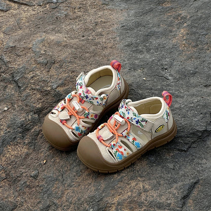 Children Mountain Functional Outdoor Breathable Sports Sandals Summer Baby Candy Color Anti-kick Sandals Boys Girls Beach Shoes