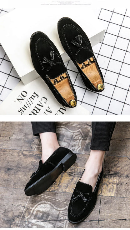 Casual Business Shoes Men Classic Social Office Loafers Men Large Size 48 Trend Casual Flat Party Loafers Male