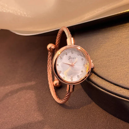 New Gradient Fresh Style Starry Sky Sunset Color Ladies Watch Student Fashion Bracelet Open Quartz Wristwatch
