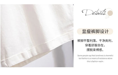 150Kg Plus Size Women's Five-Point Denim Shorts Hip 150 Summer High-Waist Loose Wide Leg Pants Blue Black 5XL 6XL 7XL 8XL 9XL