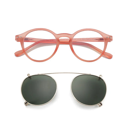 Steampunk Style Glasses (Anti Blue Light Blocking Eyewear) + Clip Lenses