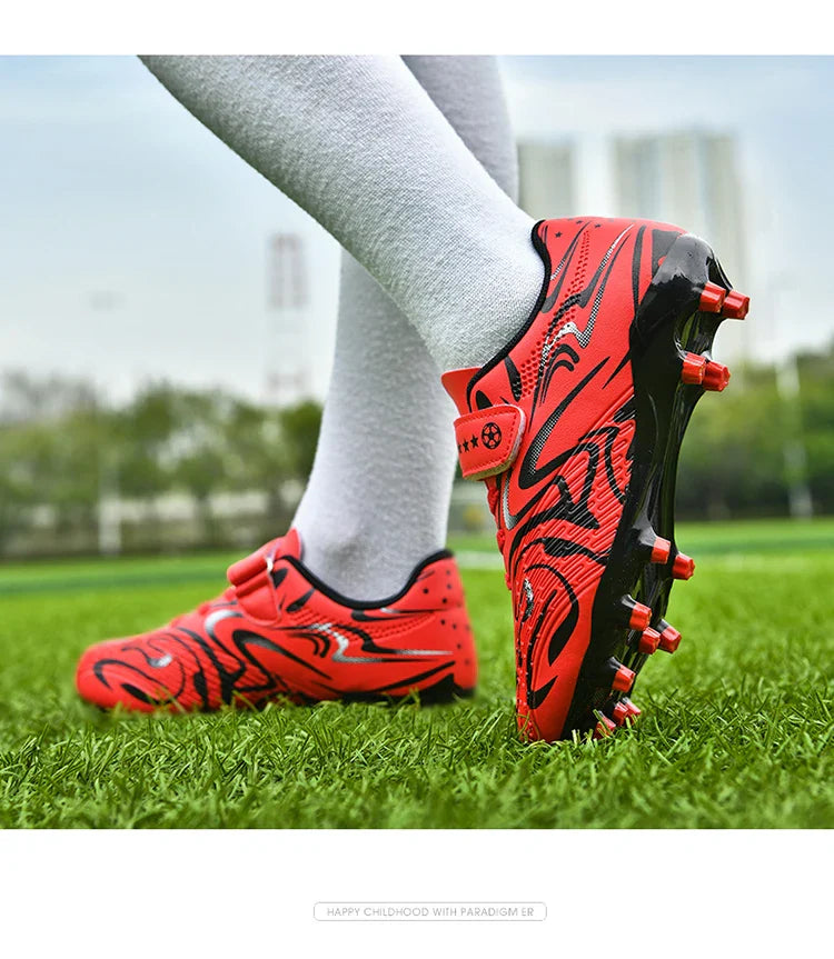 New Kids Soccer Shoes Original Football Shoes Boy Girl Indoor Professional Football Field Boots Society Cleats Non Slip Sneakers