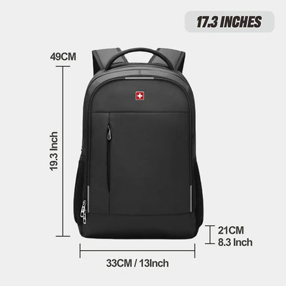 SWISS MILITARY Men Laptop Business Backpack Backpack 17 Inch Fashion School waterproof USB Large Capacity Bag mochilas Back Pack