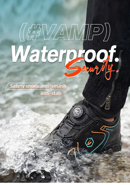 Safety Boots Men's Work Sneakers Battlefield Boots Breathable Steel Toe Shoes Safety stab-proof men's boots