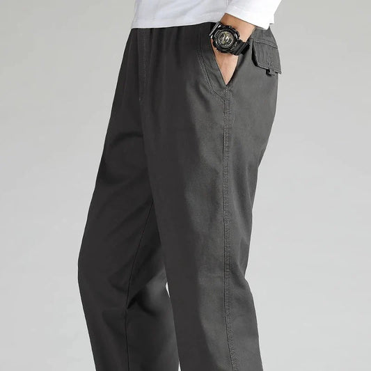 Explosions men's overalls casual pants cotton loose summer thin fashion long pants men's pants.
