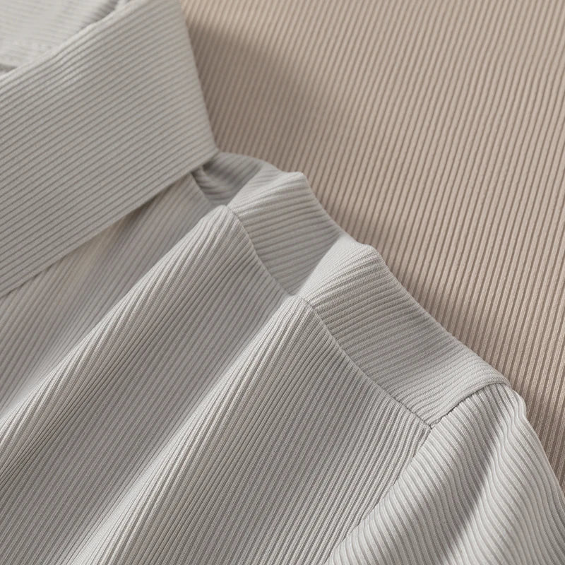 Original Quality Men's Polo Shirt High-End Solid Color Half Zipper Short Sleeve Summer Lapel T-Shirt Business Casual Menswear