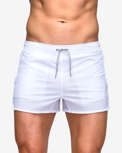 Mens Beach Board Shorts Marathon Pants Elasticity Mesh Breathable Quick Dry Fitness Surfing Sportswear Comfy Loose Home Aro Pant